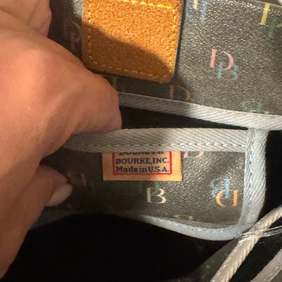 Dooney & Bourke Gray and Tan Satchel - Picture 6 of 7